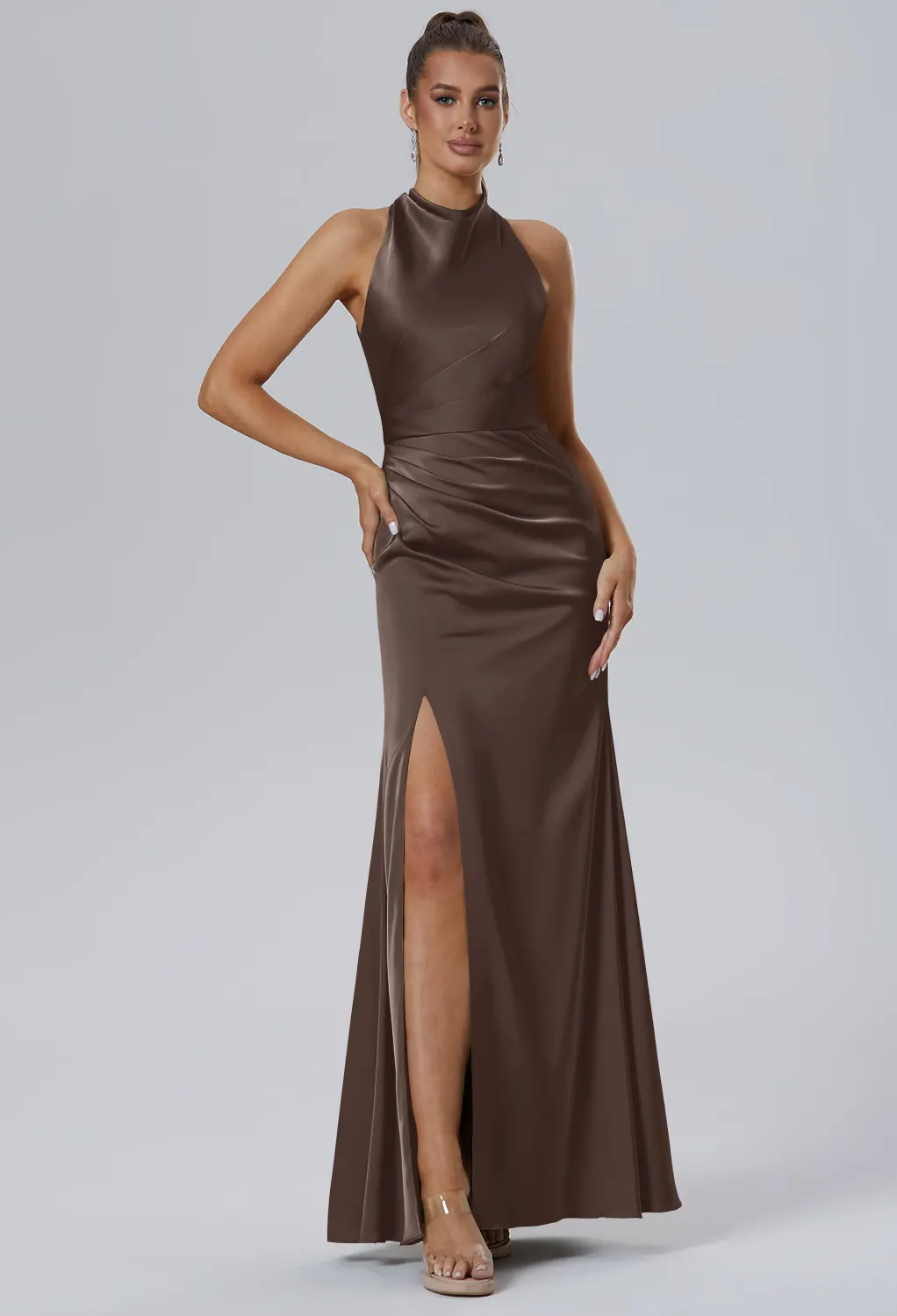 AW Maharaol Seal Brown  Plus Size Dresses